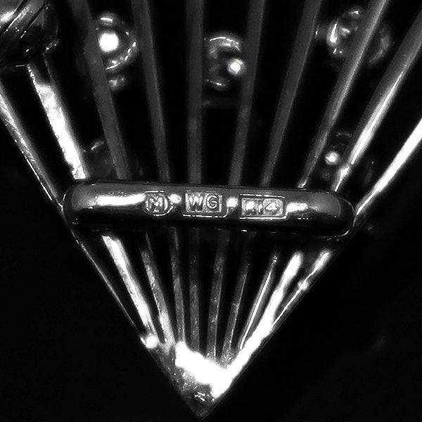 美品 MIKIMOTO ミキモト K14WG ダイヤ パール 帯留め ブローチ K14 WG