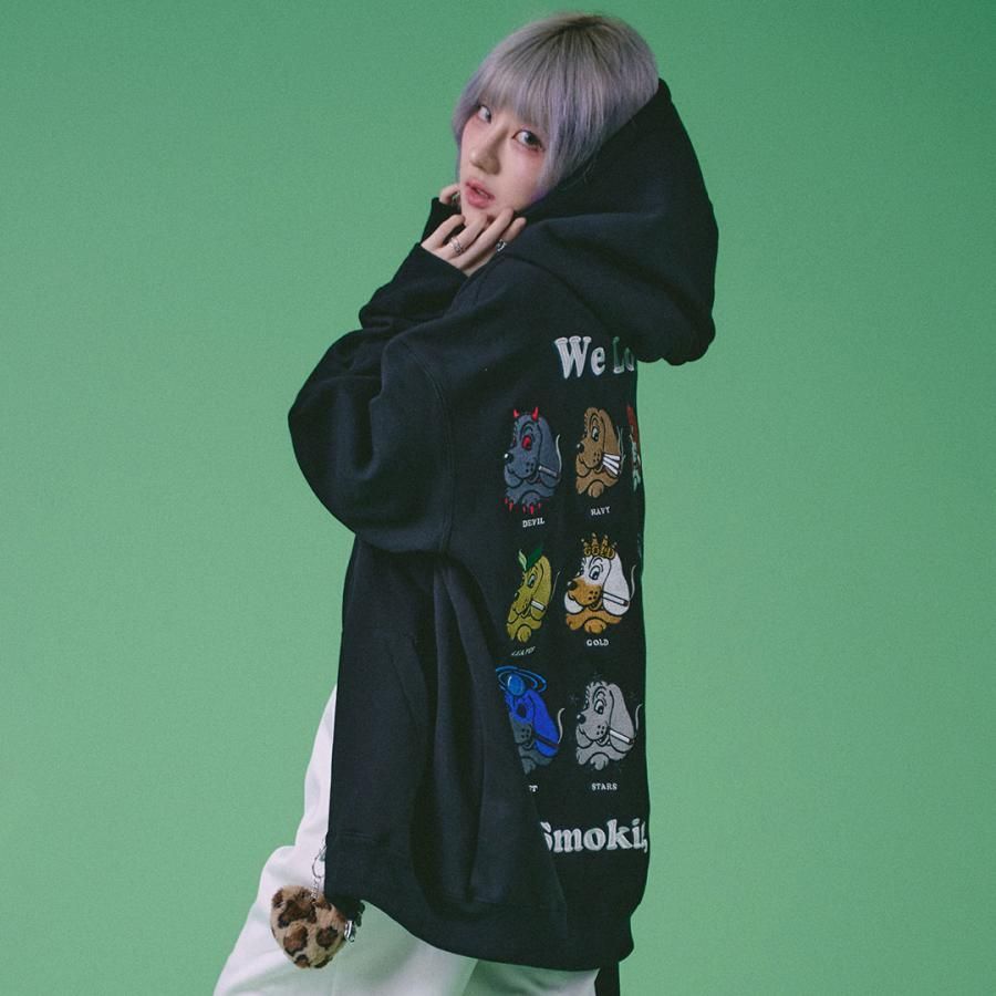 ガルフィー GALFY ヤニラバーズパーカー 144028 #10 O.WHITE #20 BLACK