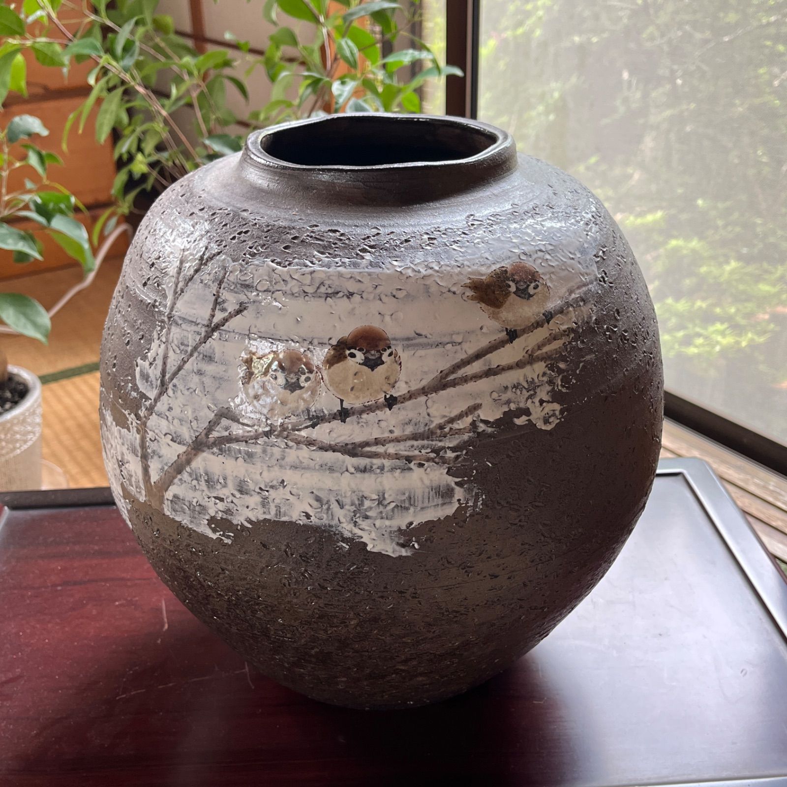 九谷焼】花瓶『福良雀』 中村陶志人 作 ⭐︎アーカイブ品⭐︎ - メルカリ