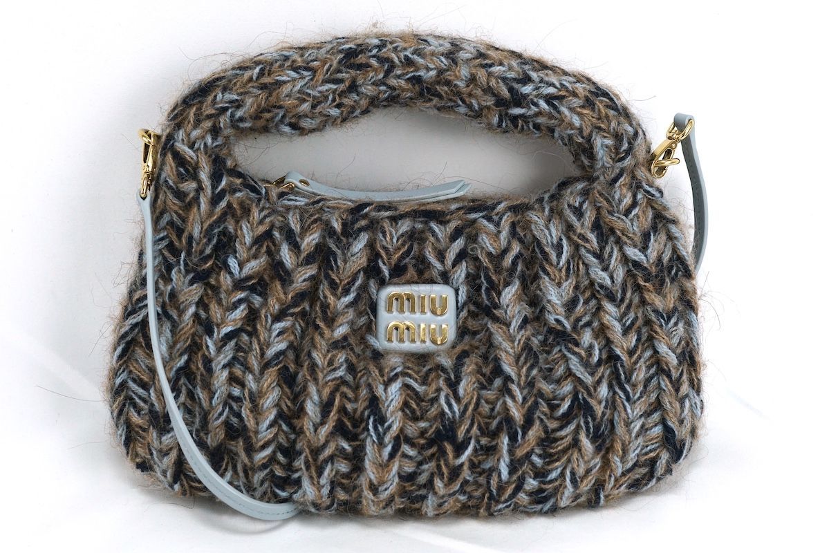 MIU MIU Wander Knit Wool Bag ミュウミュウ ワンダー ニットウール