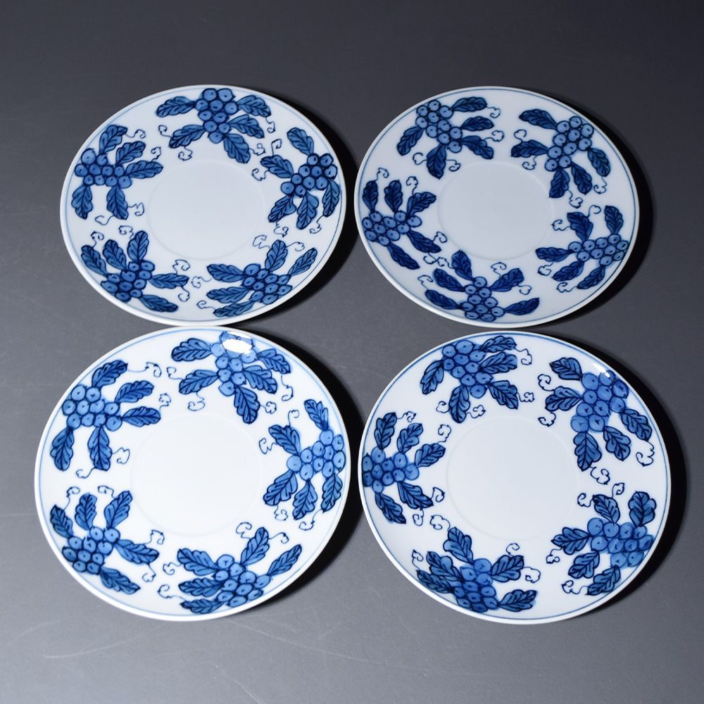 有田焼 源右衛門 染付葡萄 カップ&ソーサー コーヒーカップ コーヒー碗