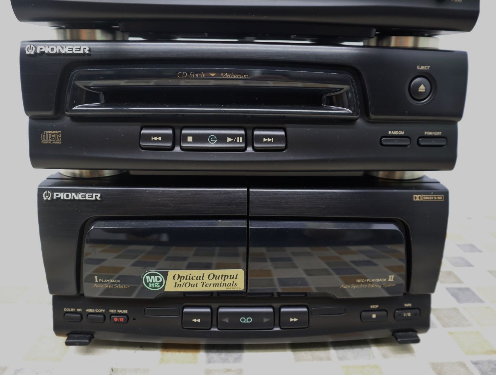 △現状販売 ｜4段 コンポ ブラック｜PIONEER パイオニア X-B05