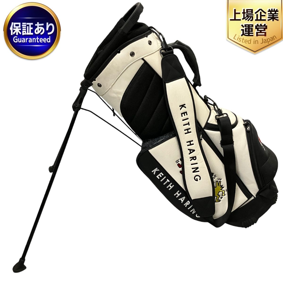 KEITH HARING キースヘリング キャディバッグ ゴルフバッグ フード付き