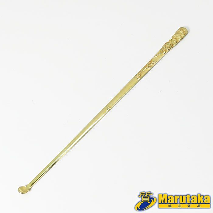 K18】約4.2g 耳かき みみかき 18金イエローゴールド松竹梅 工芸品 金属