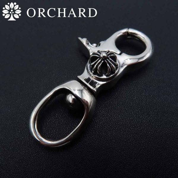 シルバー925 キーリング キーチェーン キーホルダー フローラルクロス