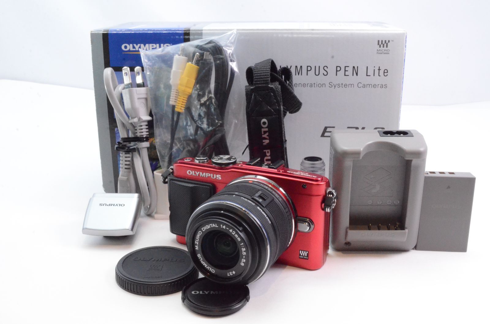ジャンク】OLYMPUS ミラーレス一眼 PEN Lite E-PL6 レンズキット