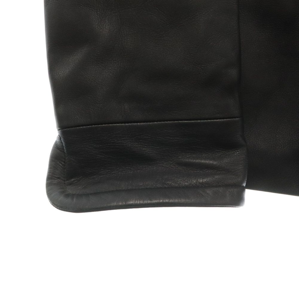 GUCCI (グッチ) レザーショートコート ブラック 102573 XN007 - メルカリ