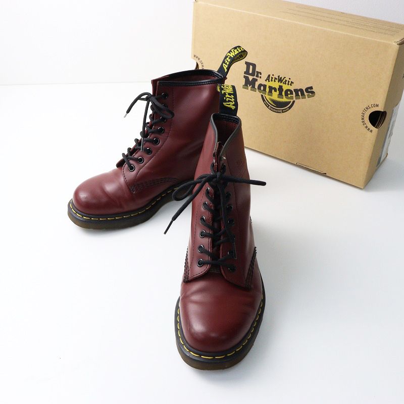 美品 ドクターマーチン Dr.Martens 1460 8EYE BOOT Cherry Red Smooth
