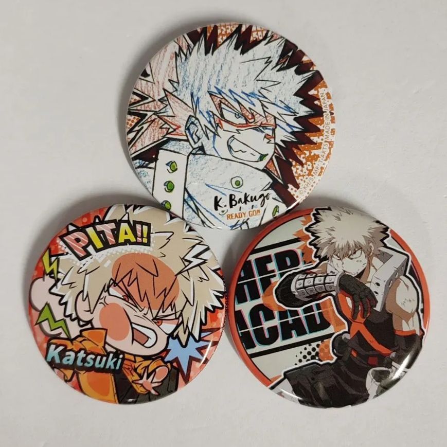 ヒロアカ 爆豪勝己 缶バッジ 原作 emotion