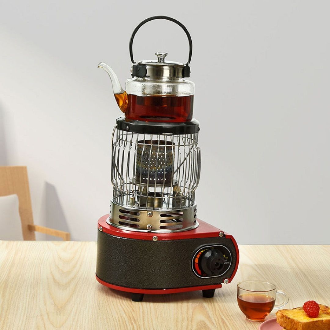 カセットガスストーブ ガスヒーター キャンプ デカ暖 1台3役 電源不要