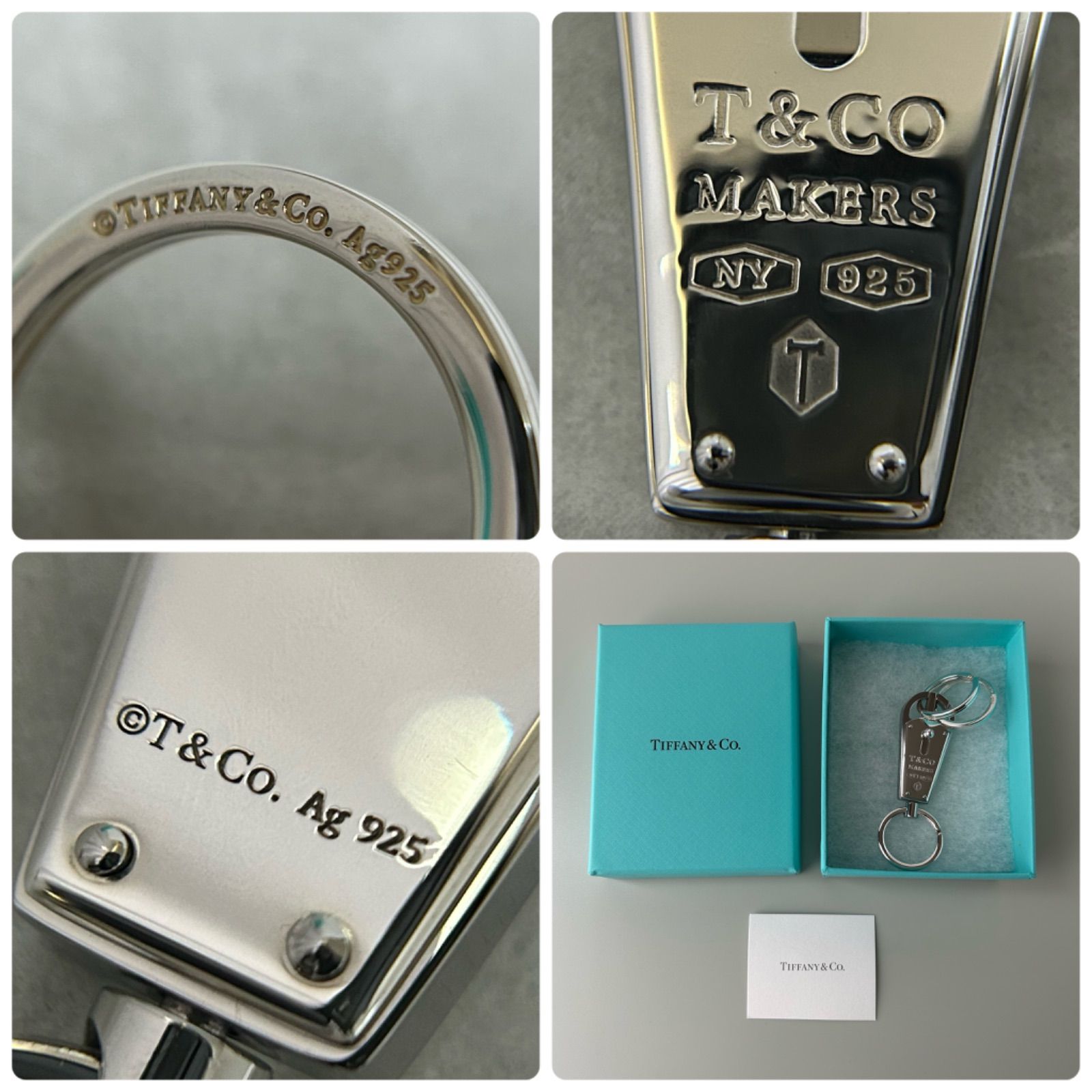 ティファニー メイカーズ バレット キーリング キーホルダー シルバー