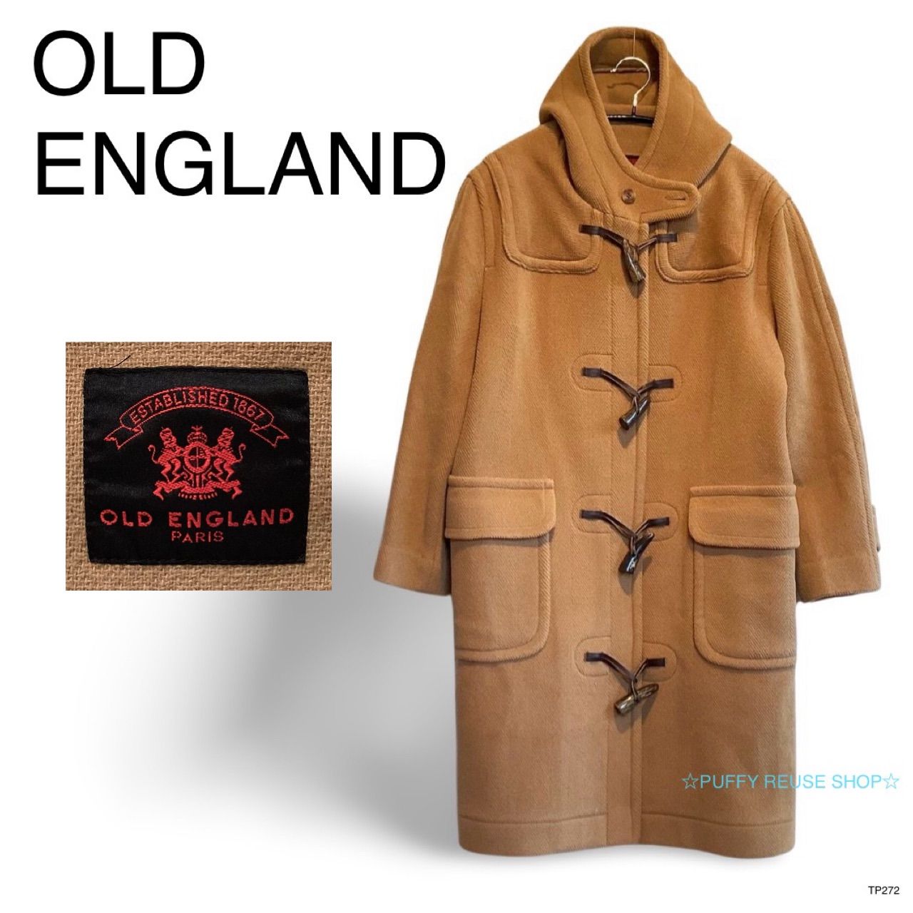 ☆美品☆ OLD ENGLAND オールドイングランド ダッフルコート ウール100