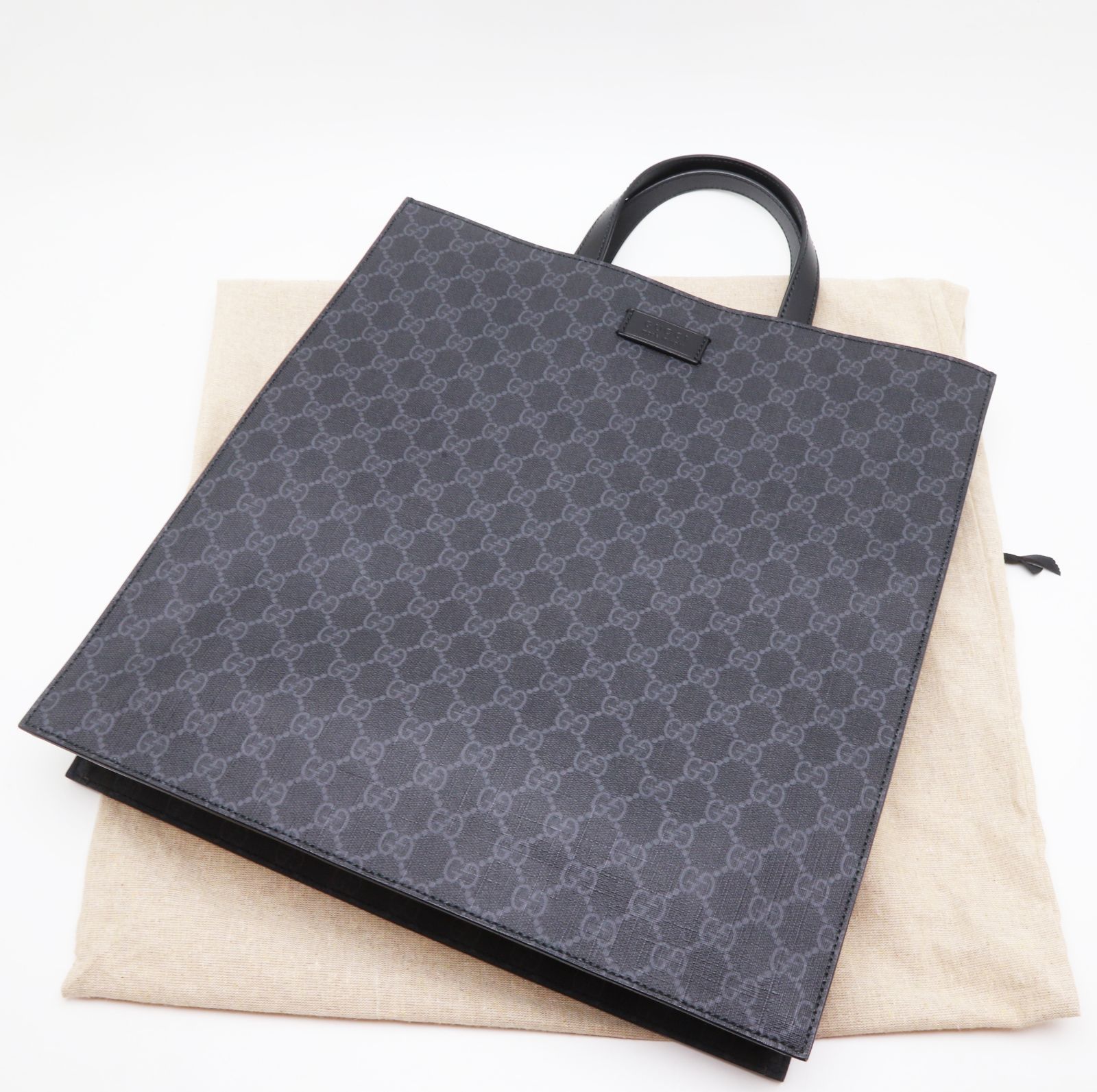新品同様】グッチ トートバッグ GGスプリーム ブラック ショルダー