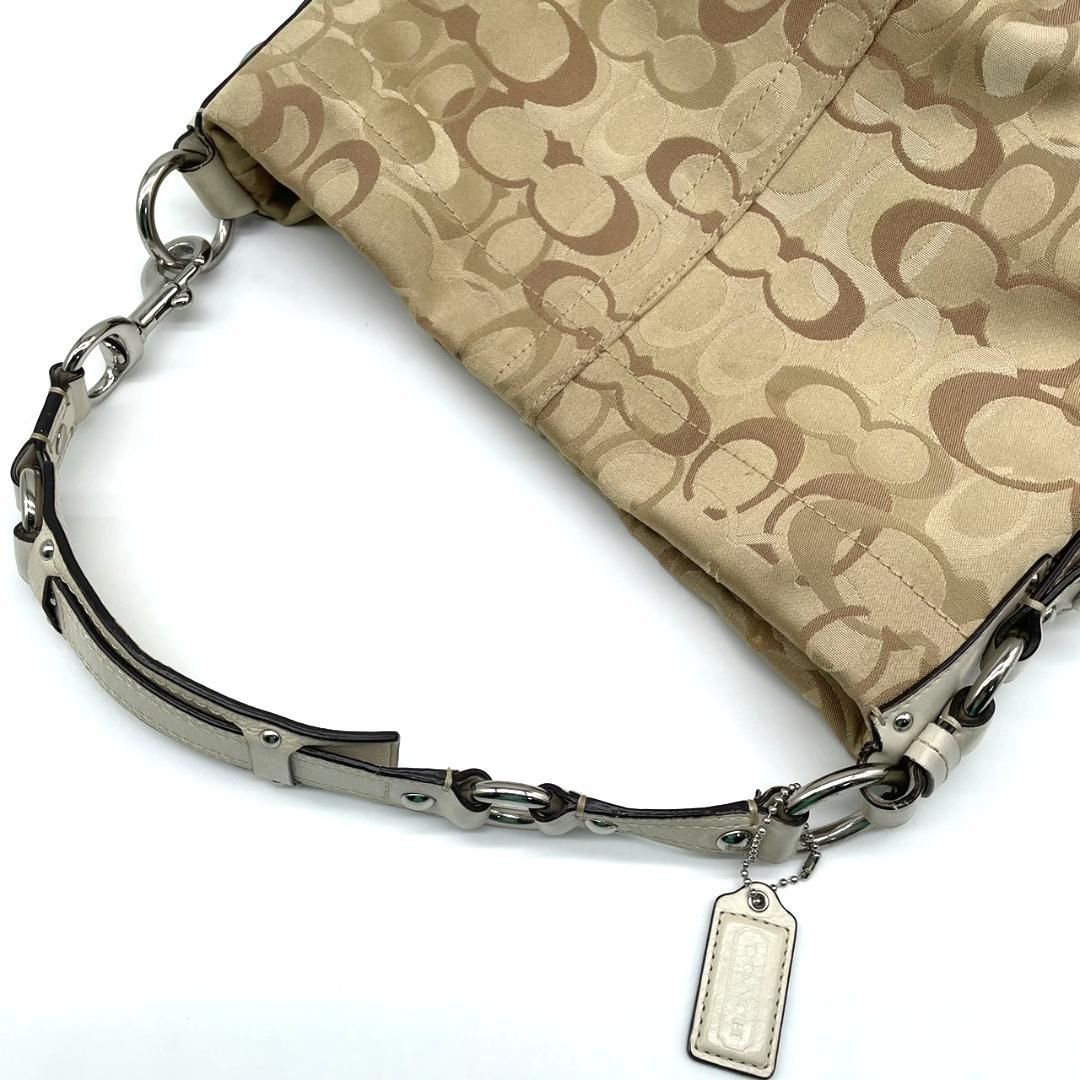 良品】コーチ トートバッグ オプティックシグネチャー 大容量 F13980