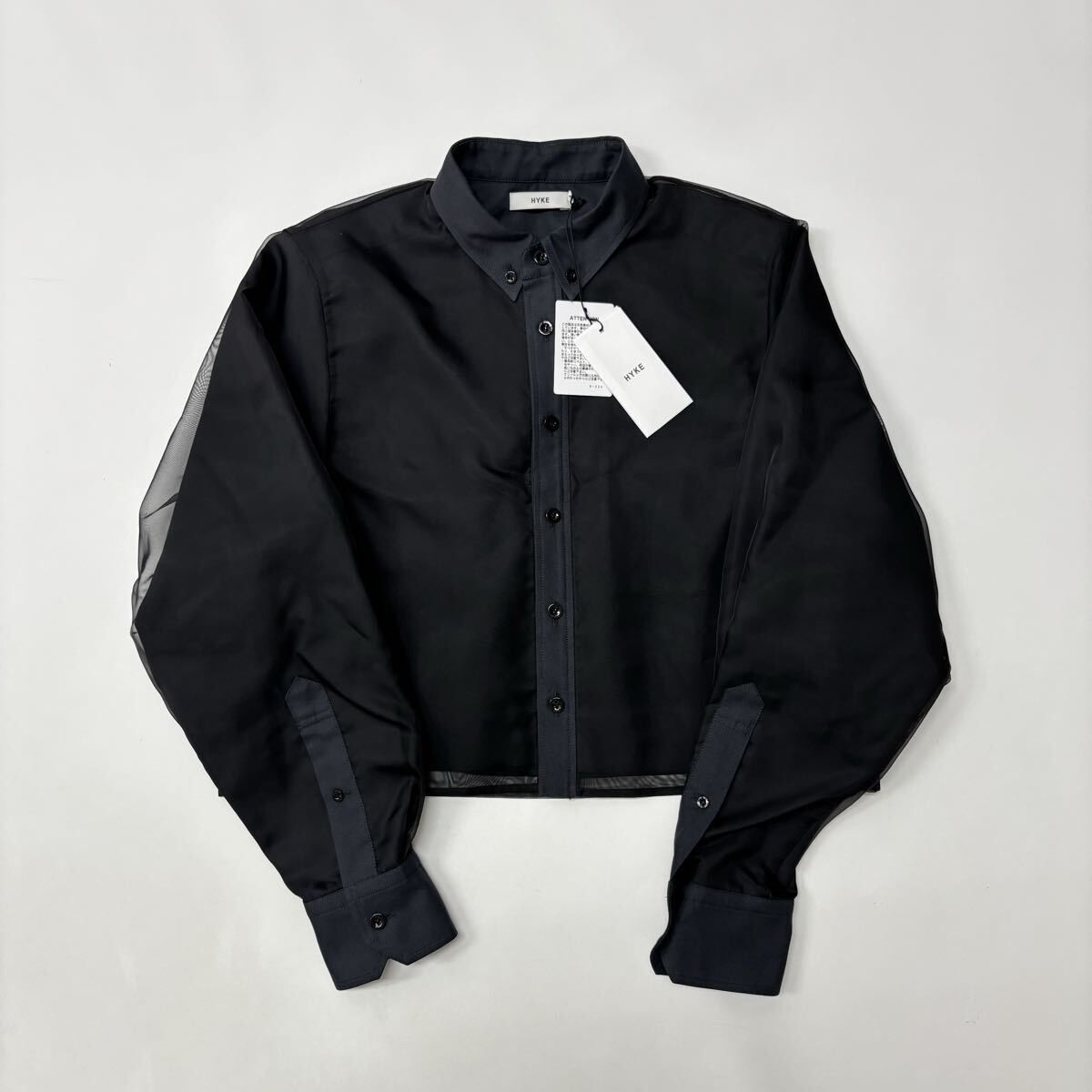 25aw 2025 新品 HYKE ハイク LAYERED OXFORD SHEER SHIRT 252-15247