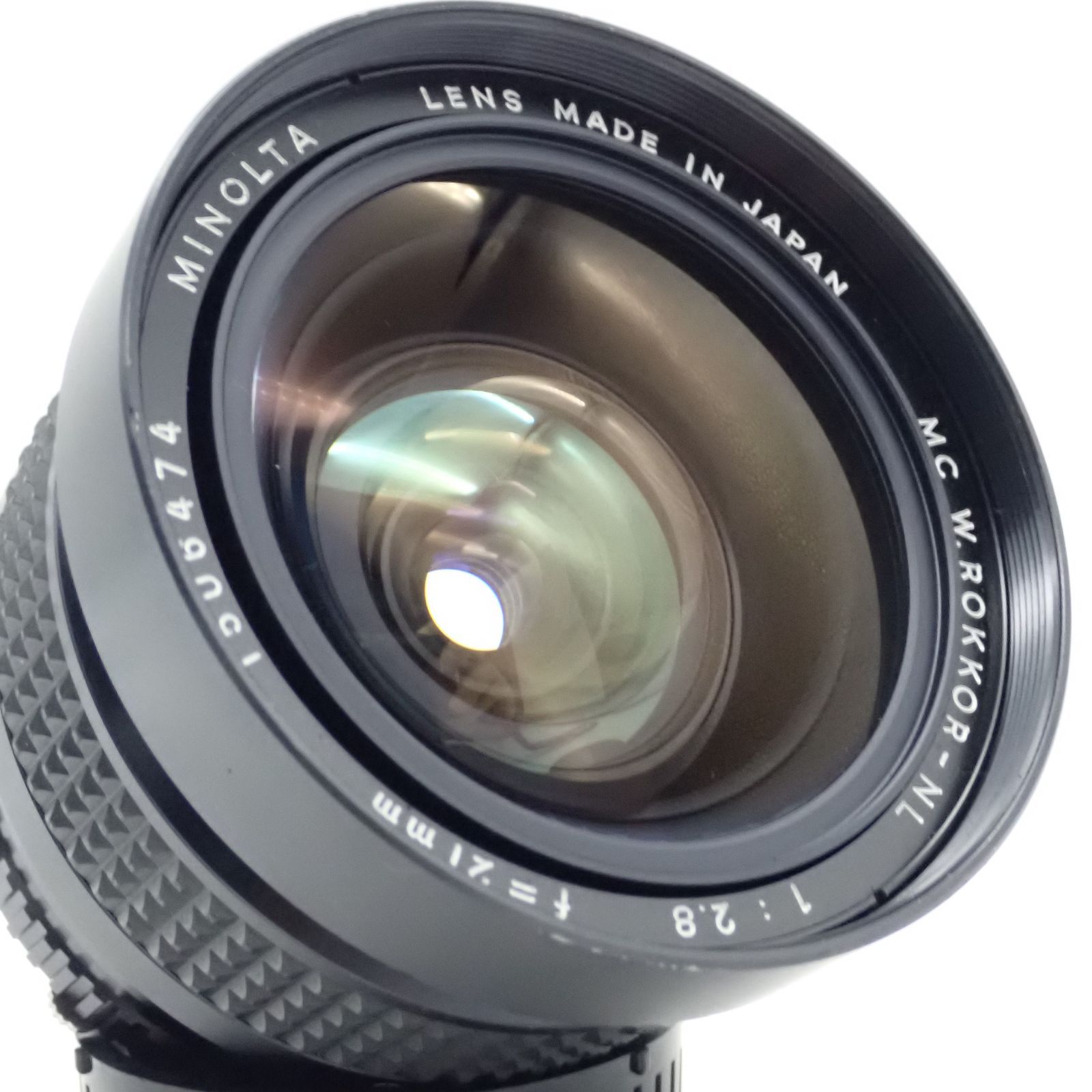 良品 MINOLTA MC W.ROKKOR-NL 21mm f2.8 後期型 超広角 単焦点