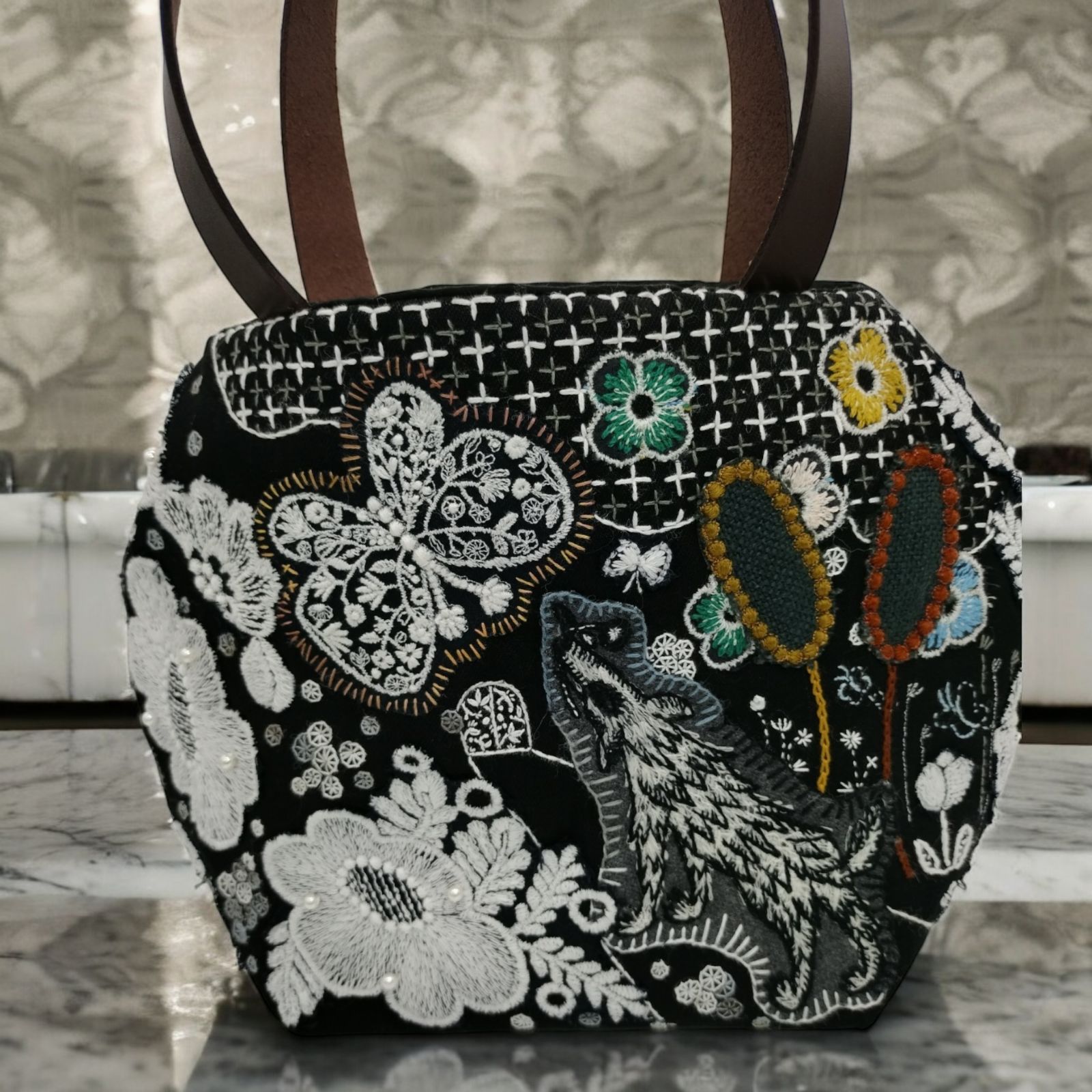 ミナペルホネン ハンドメイド バッグ タンバリン ポシェット ミナ