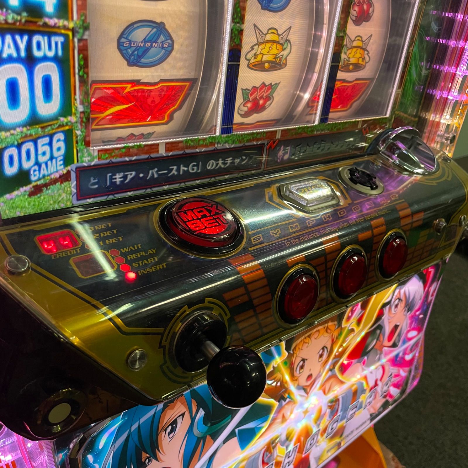 ♭ 戦姫絶唱シンフォギア 5号機 スロット 実機 鍵付き コイン不要機