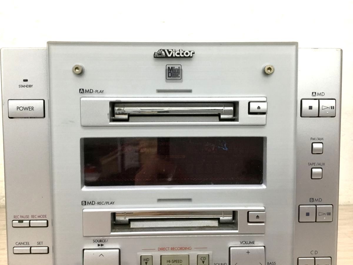 57k1☆稼働品♪ビクター MD/CDダビングミニコンポ Victor MX-S7WMD