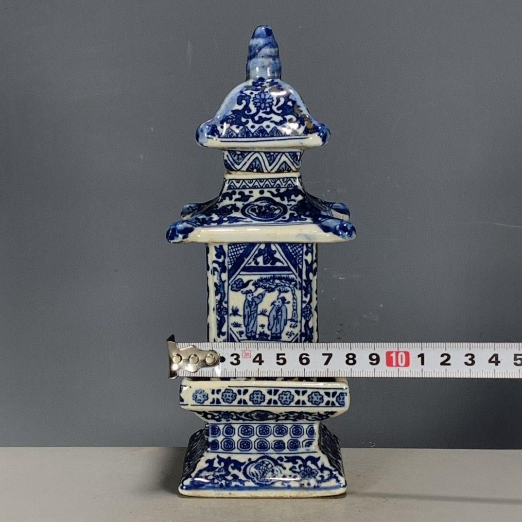 青花喜字将軍壺 応接間 結婚部屋 装飾 景徳鎮 現代工芸品 美術品 置物