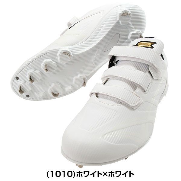 新品未使用】 野球 スパイク 金具 ベルクロ 白 大人 SSK プロエッジ AG