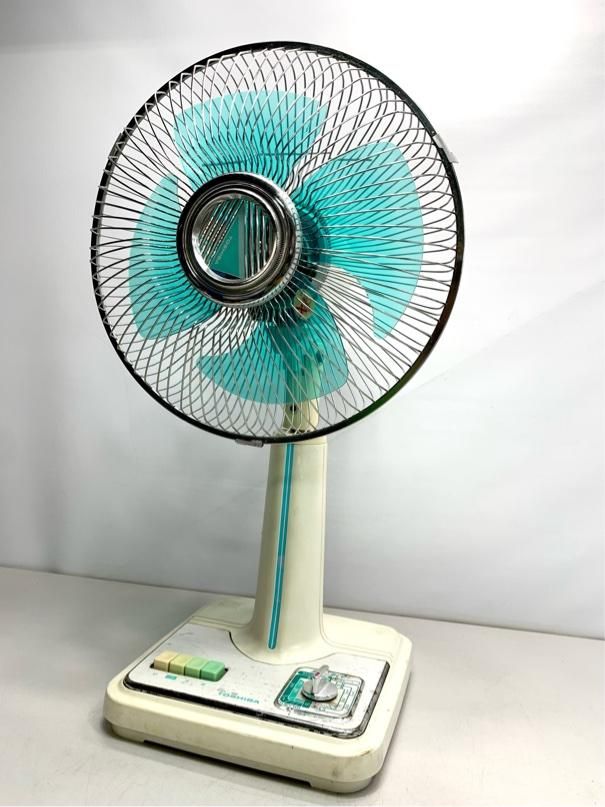 Toshibaレトロ扇風機 陽に向かう燕・向日葵のイメージデザインecoで