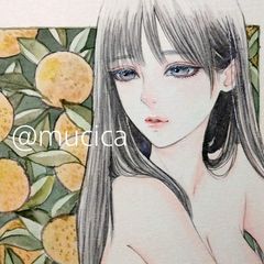 肉筆原画 水墨画 絵画 日本画 ドローイング 和装 美人画 - メルカリ