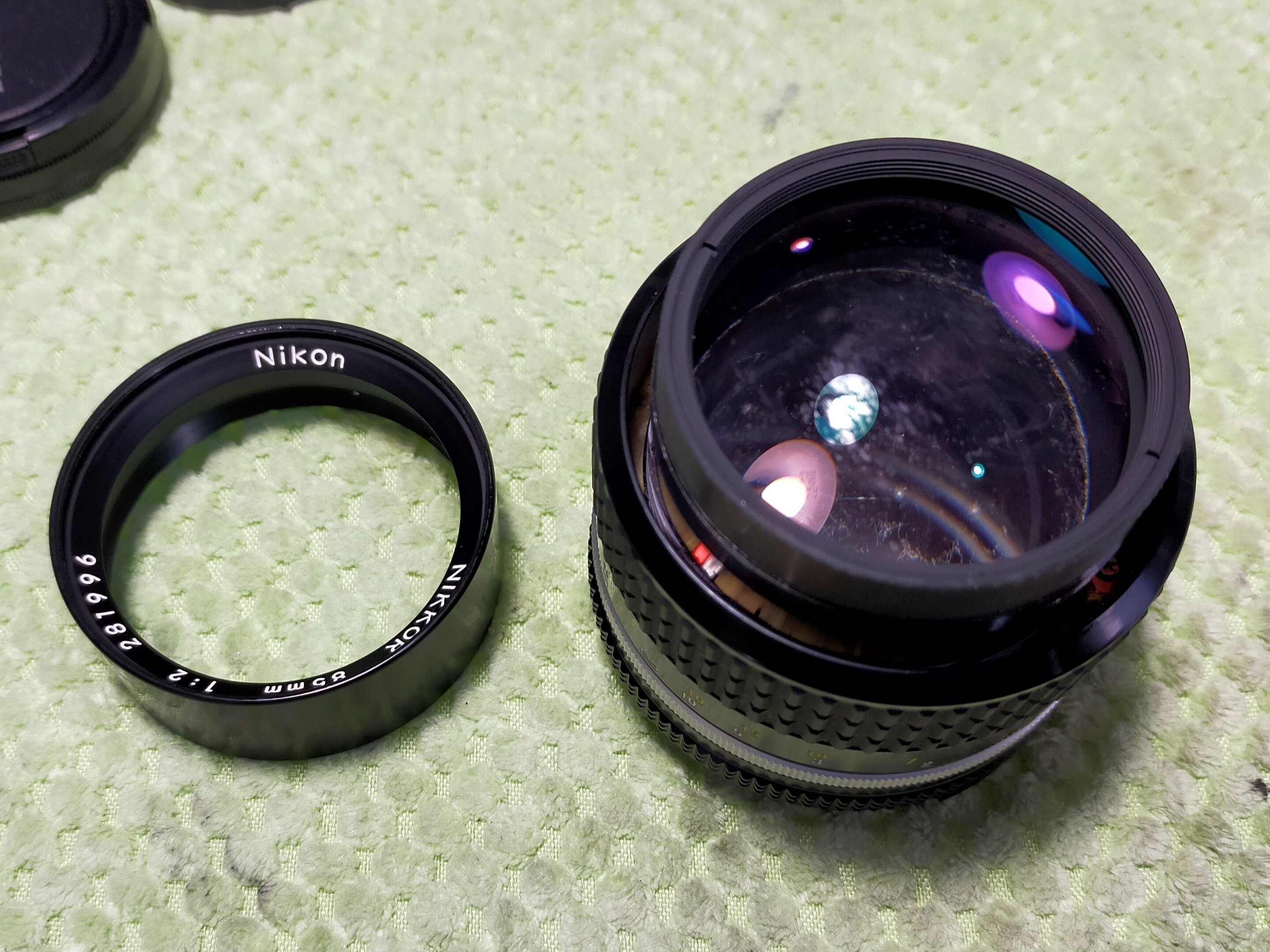 Nikon Ai-s Nikkor 85mm F/2の分解｜フィルムカメラ修理のアクアカメラ