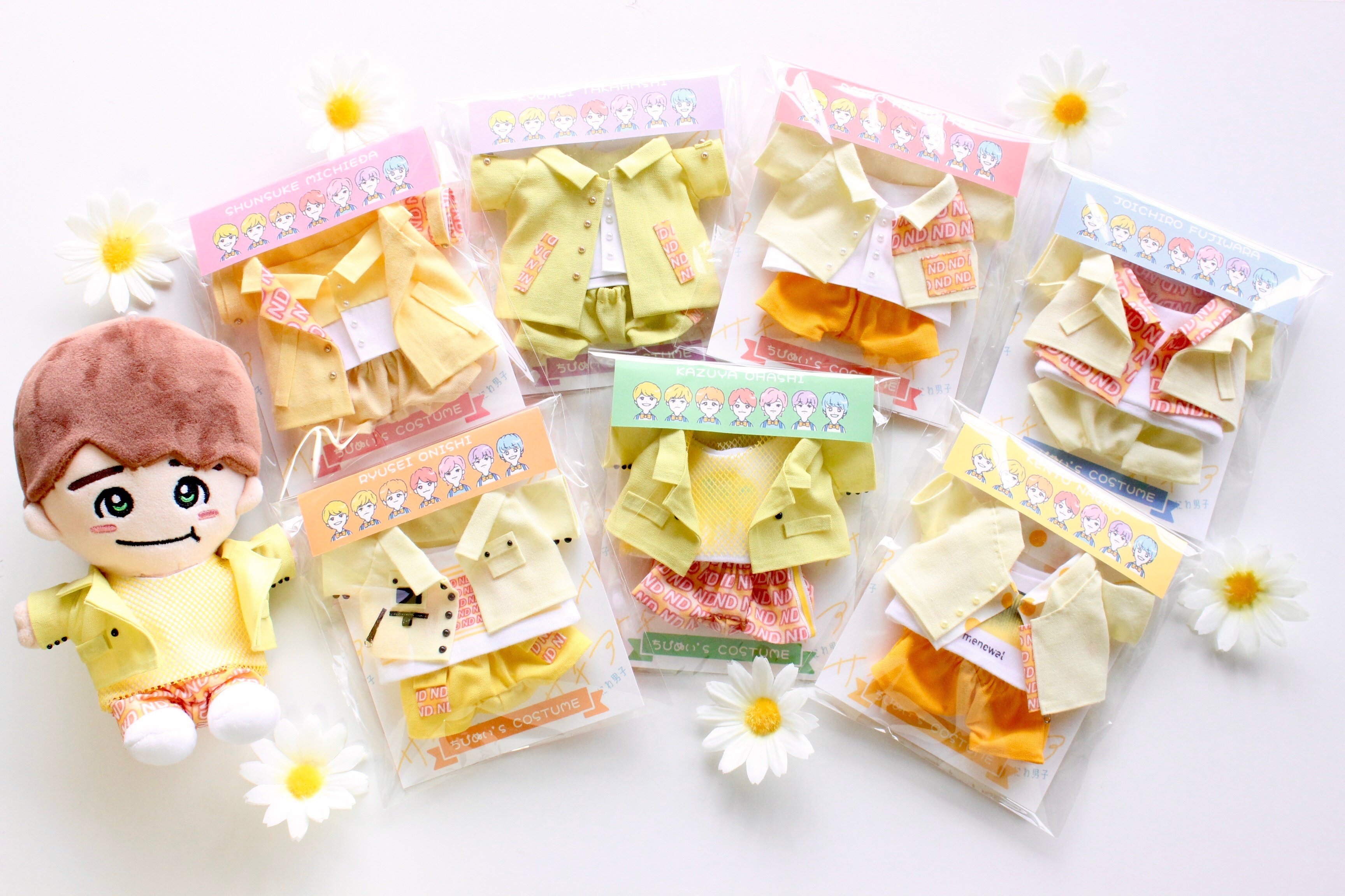 ちびぬいなにわ男子1stLove＆花婿風服衣装白スーツ高橋恭平