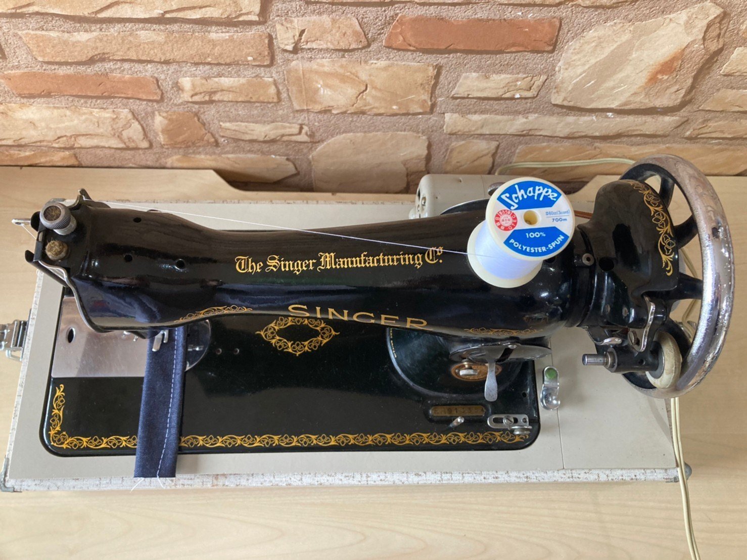 ミシン紹介】アンティークミシン 70年前の英国製ミシン「シンガー15K88