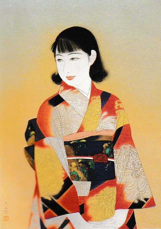 美人画家による足利銘仙「美人図」｜Meisen NFT