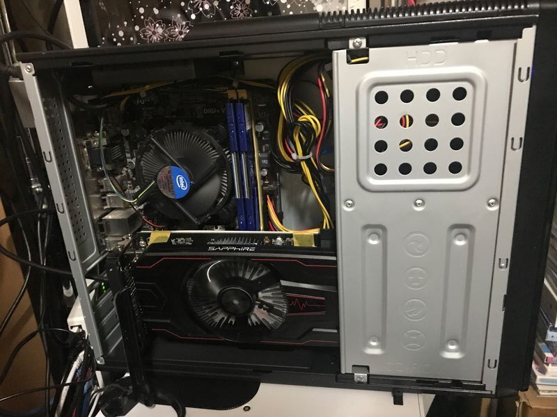 自作PCお蔵出し:スリムケースでフルサイズグラボを使用する件について