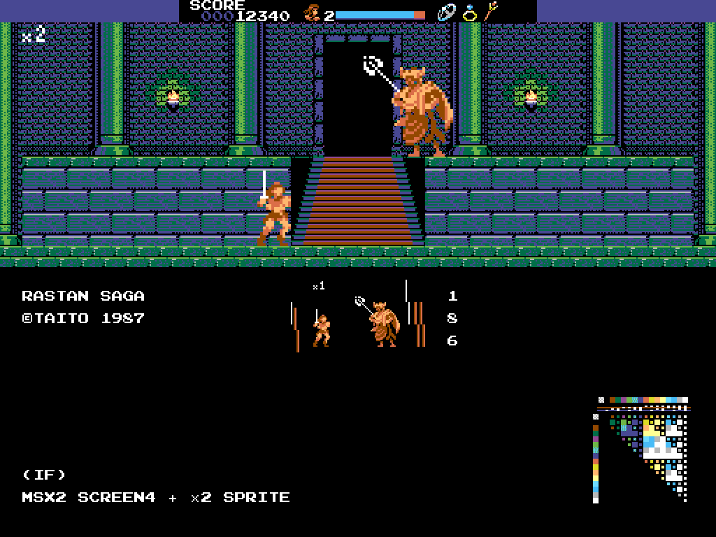GFX ラスタンサーガ(TAITO/MSX2)を再考してみたのです｜やぢおぅ / Yazioh