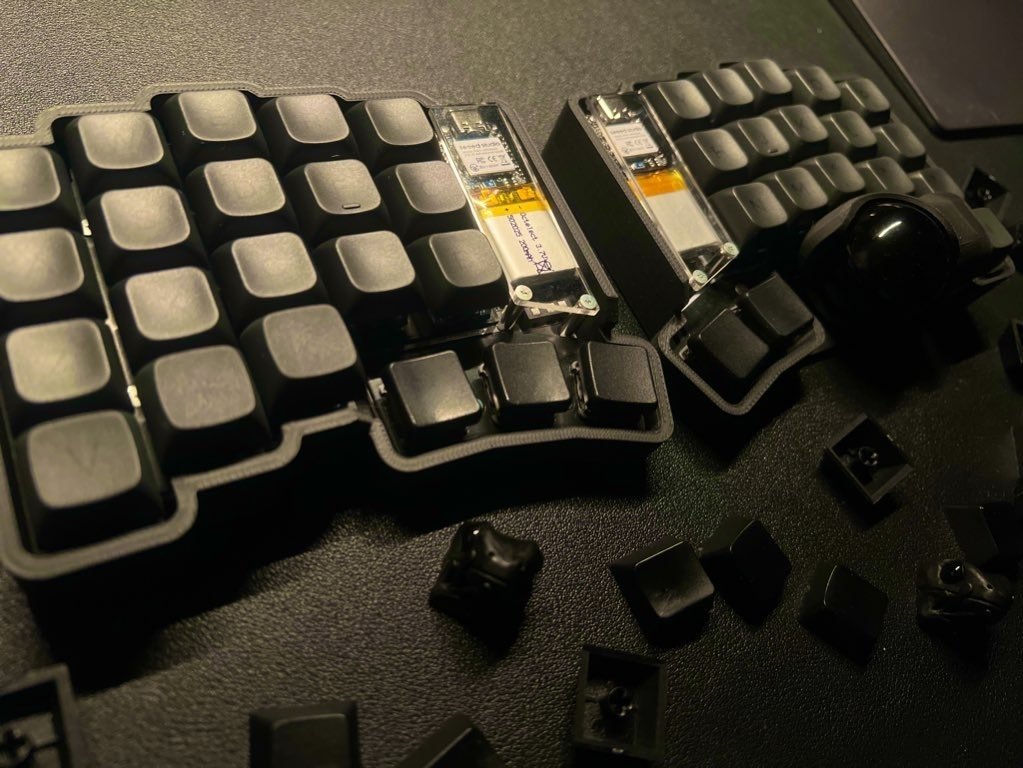 keyball39無線化キット「SeaSide39」ビルドログ｜kazy