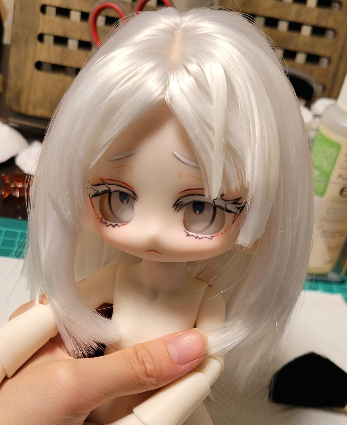 ドールカスタム】ウィッグ～完成へ｜fujino