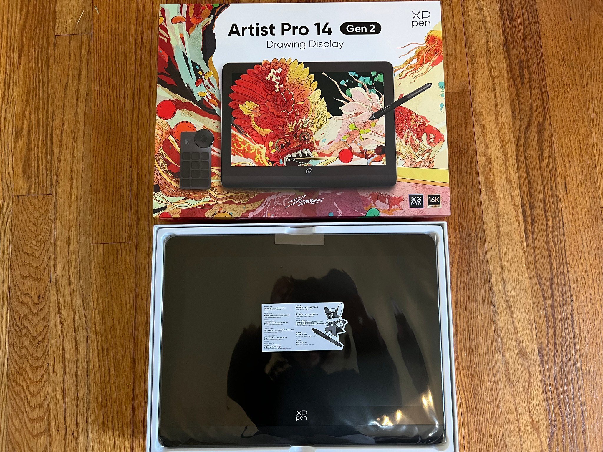 XP-Pen Artist pro 14 Gen2 と Artist 22 2nd gen とWacom Intus Pro