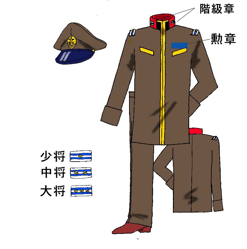 ガンダム制服図鑑｜地球連邦軍（0079）｜飛田カオル@宇宙世紀を旅する