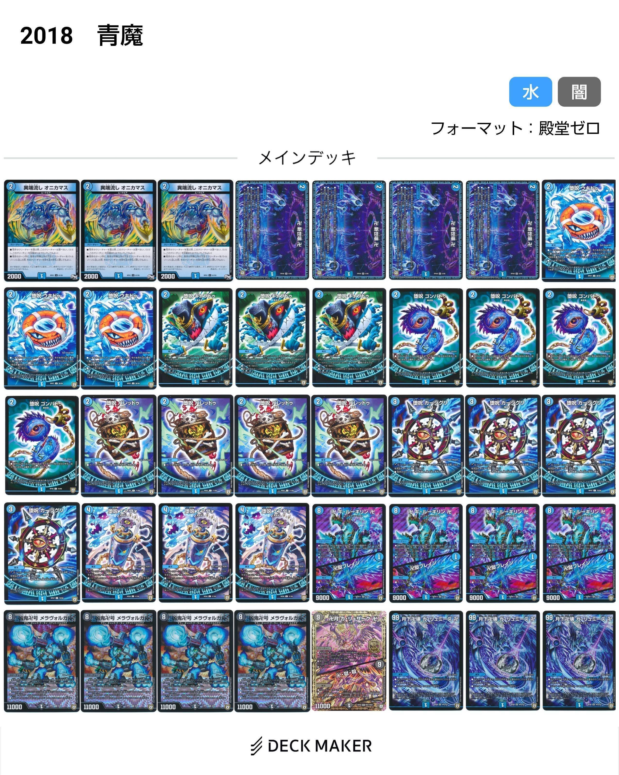 青魔導具変遷(2018～2024)【DMデッキヒストリー#2】｜れもん