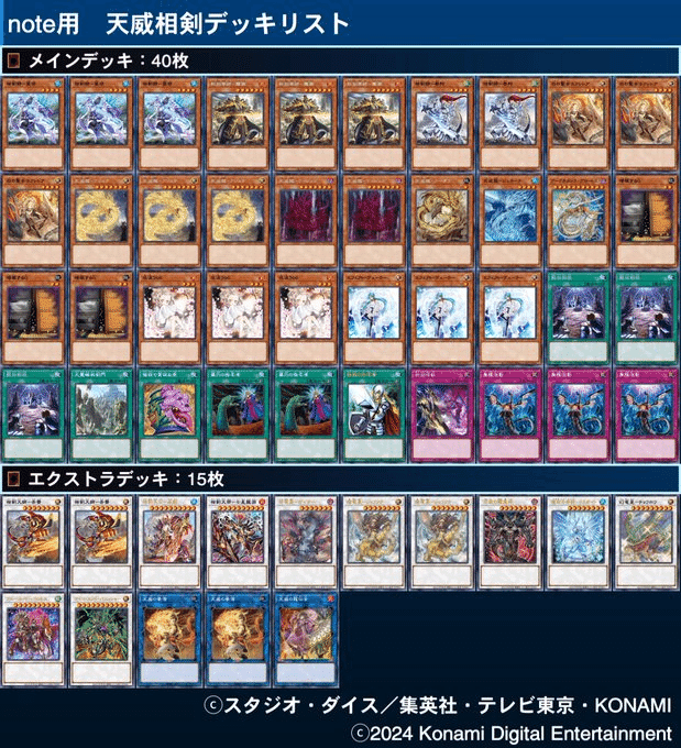 相剣デッキ構築論～なぜ天威型を使うのか？｜かしわ