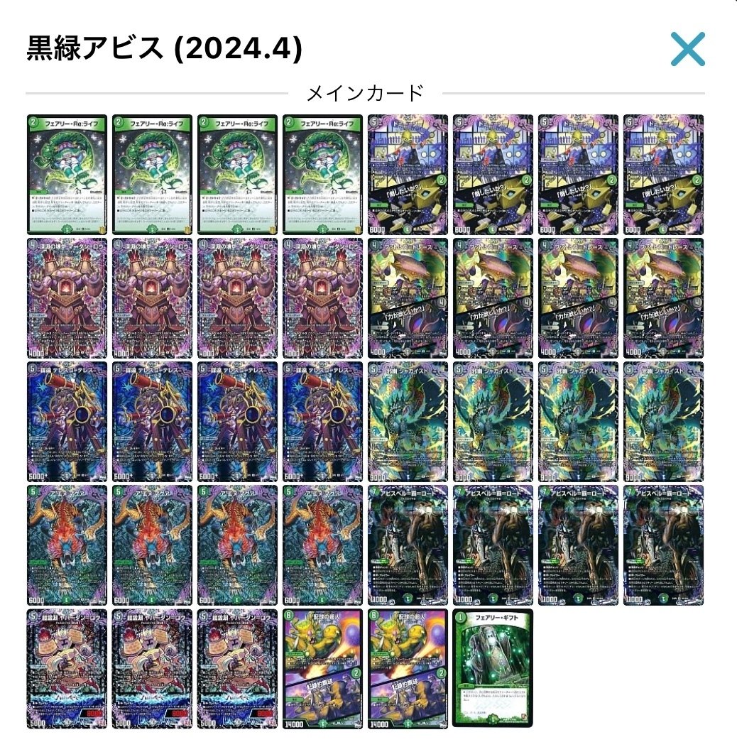 1週間でGPチーム戦優勝した黒緑アビス《デュエマ》｜Rikky