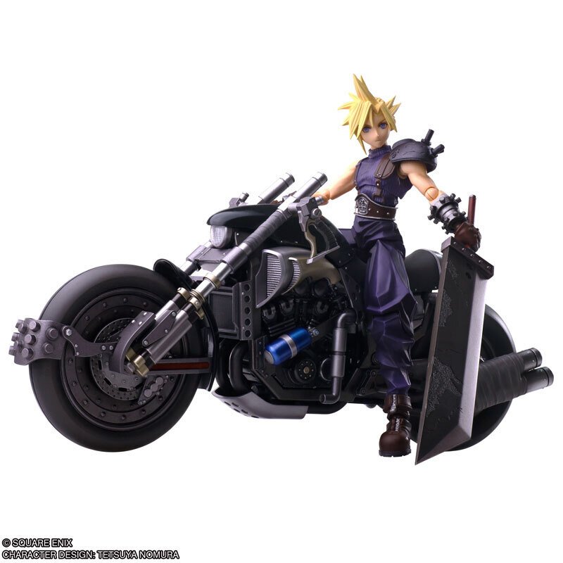 FF7』オリジナルに基づいた造形のクラウド＆バイク「ハーディ