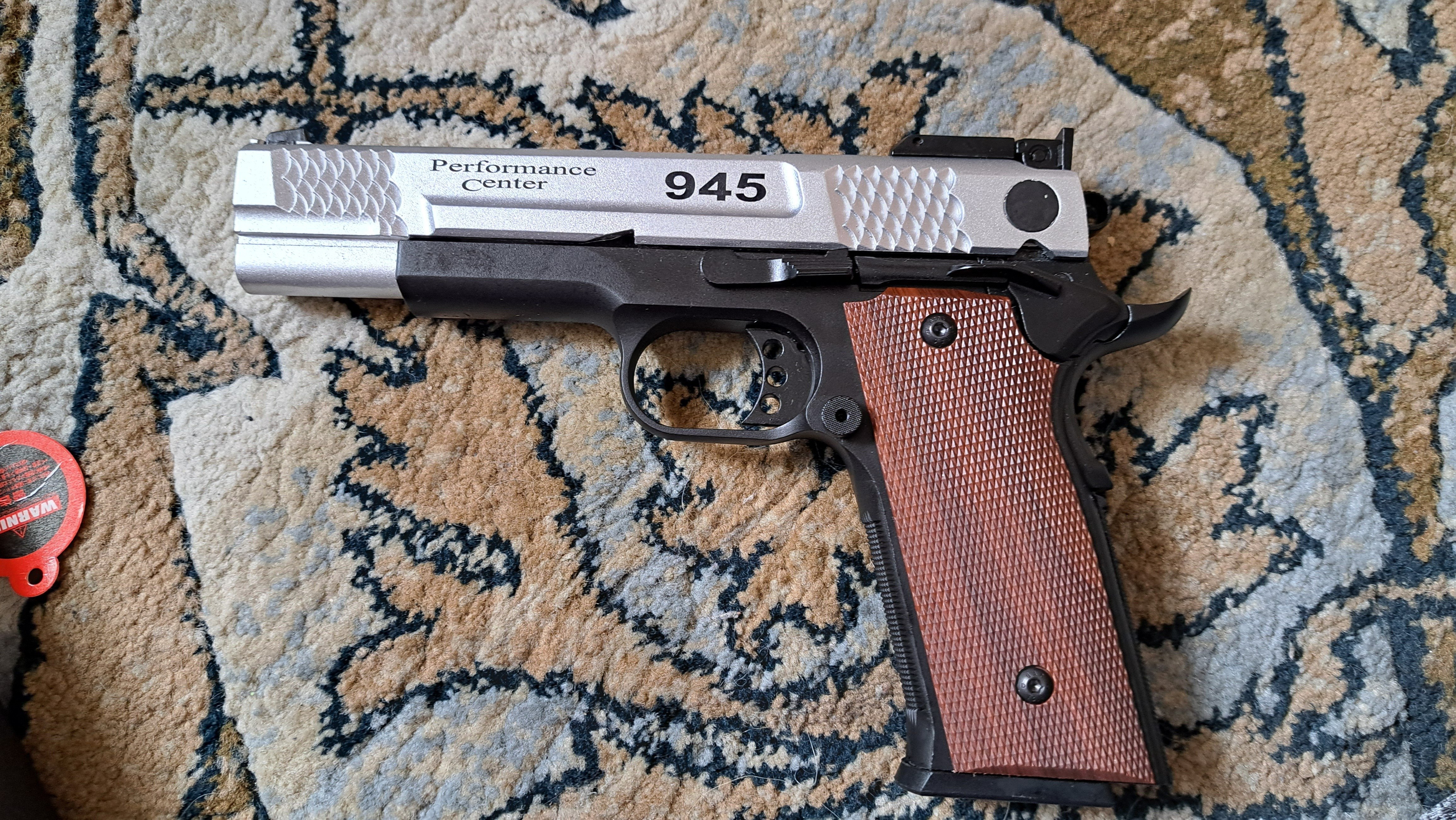 Double Bell S&W M945(2ndロット)シルバースライド ガスガン エアガン