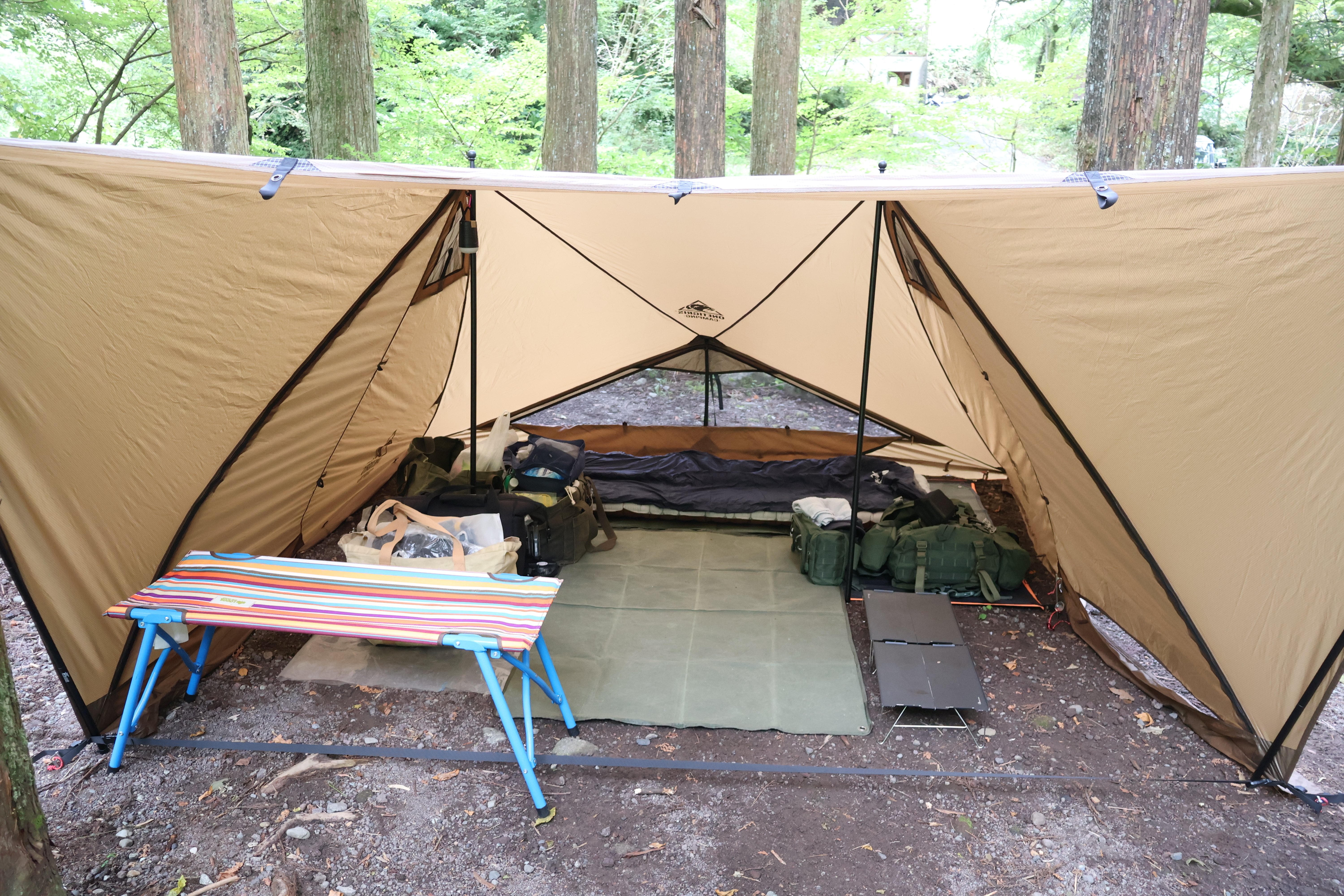 キャンプ道具 『OneTigris PLATOON』 ～楽々広々のハマるテントです