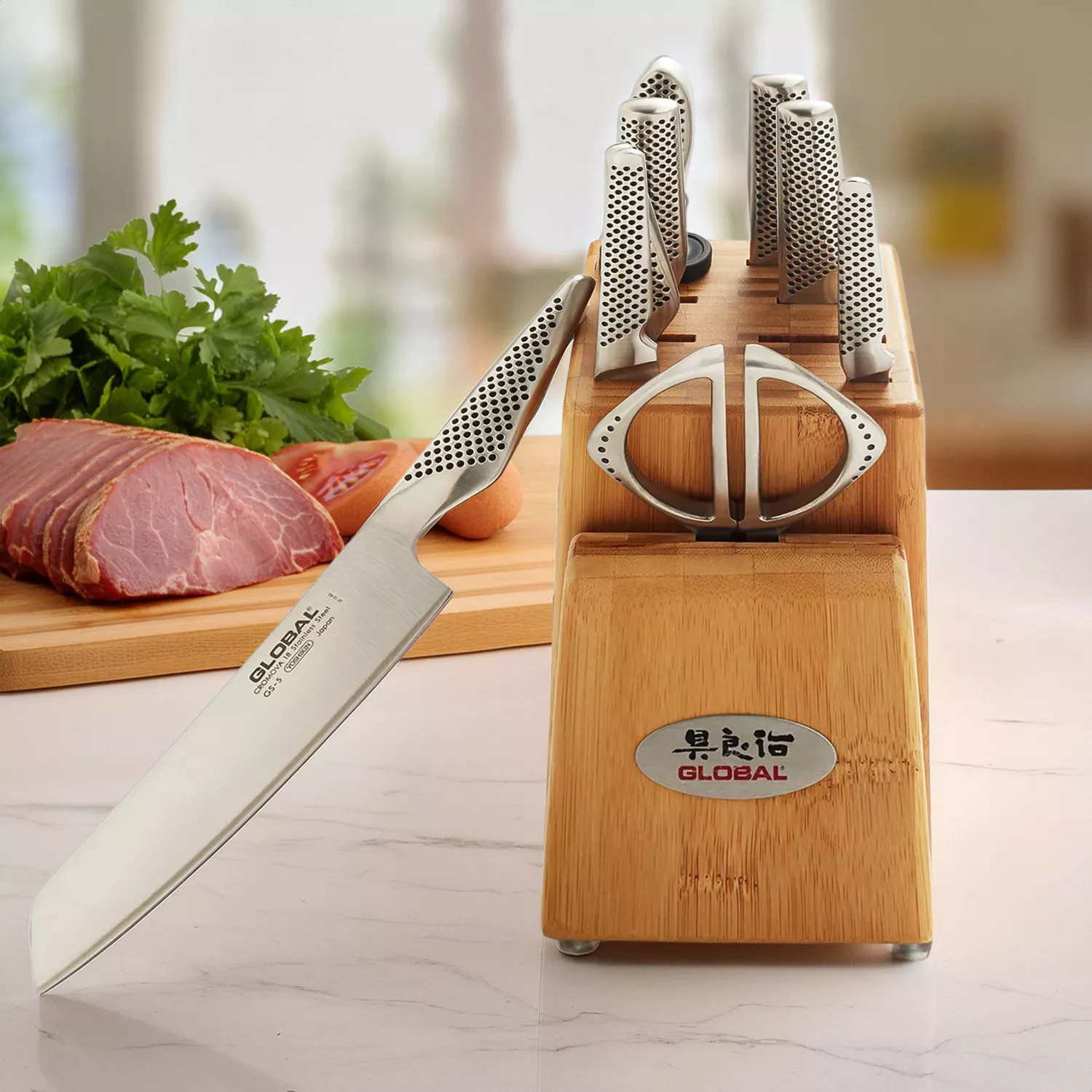Global Takashi 10-Piece Knife Block Set | Sur La Table