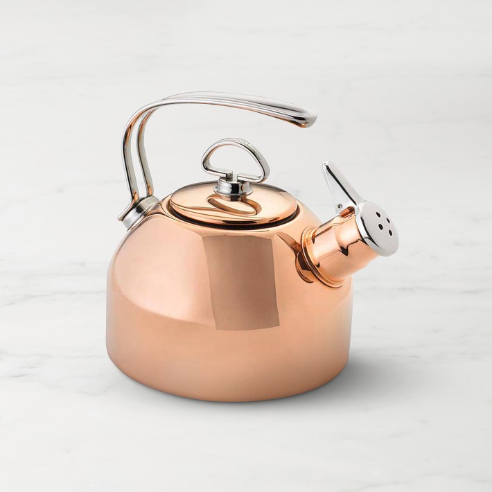 Chantal Copper Whistling Tea Kettle | Williams Sonoma