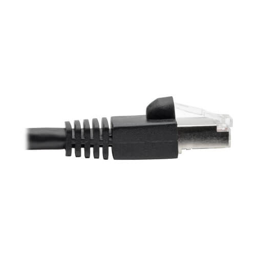 Cat6a Snagless Shielded STP Ethernet Cable, Black, 10-ft. | Eaton