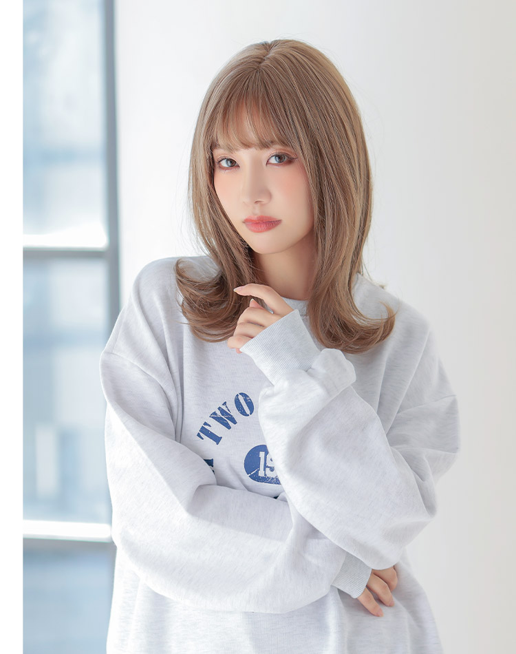 ウィッグ ミディアム/サンティエミディロング[wg337]