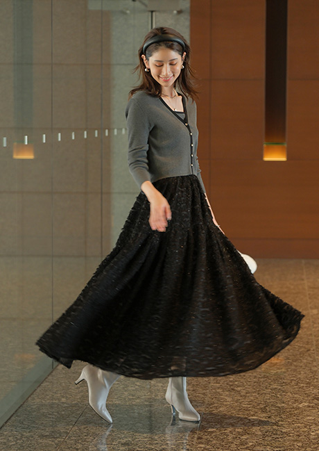 コンパクトVカーデアンサンブル │【公式通販】Arpege story