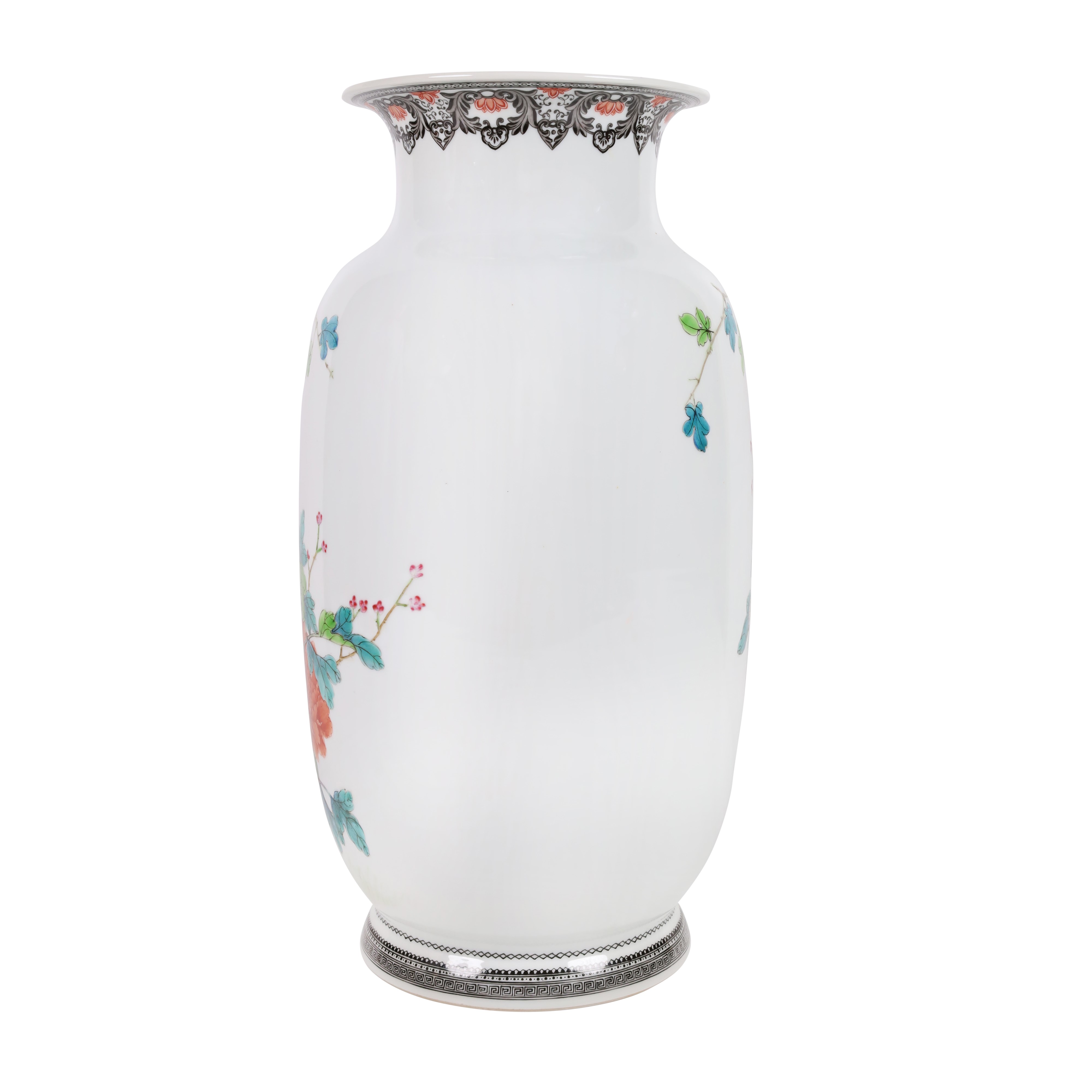 VASE - 民国粉彩花鸟瓶- Auction ORIENTAL ART AND FINE GLASS 东方