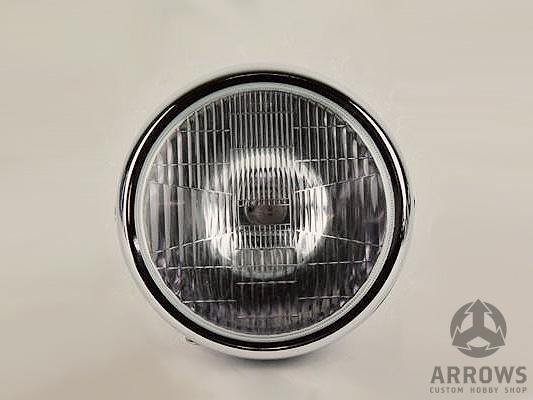 6-1/2インチ ルーカスタイプヘッドライト（グロスブラック/クローム